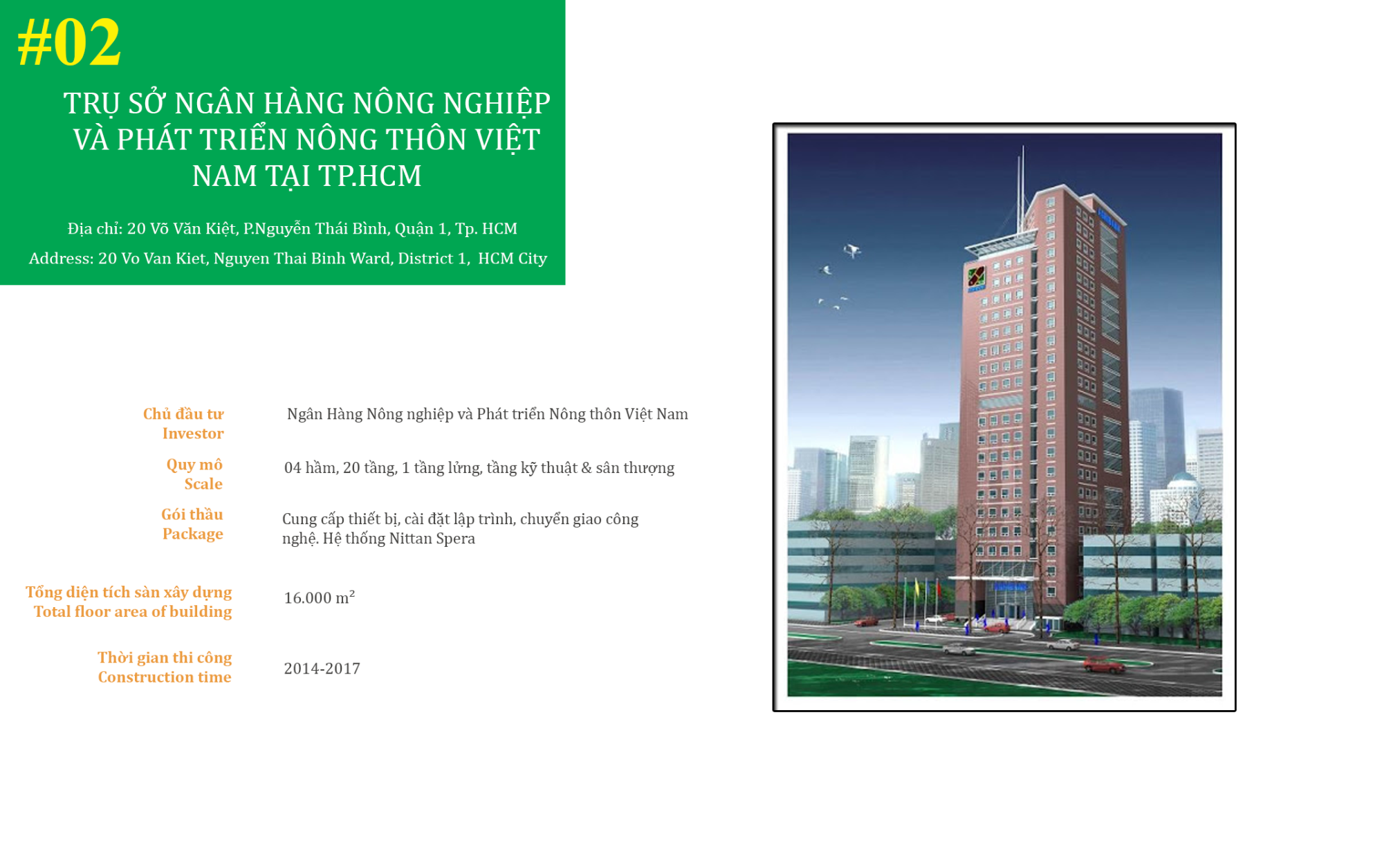 Trụ Sở Ngân Hàng Nông Nghiệp Và Phát Triển Nông Thôn Việt Nam Tại Thành Phố Hồ Chí Minh